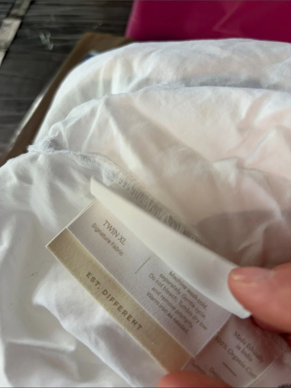 NEW 4 PC TWIN XL BOLL & BRANCH Hotel-Style White fitted Sheet  SIGNATURE fabric